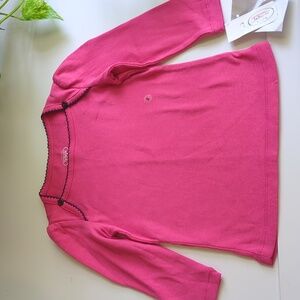Talbots Brand New Bright Pink Kids Long Sleeve Tee